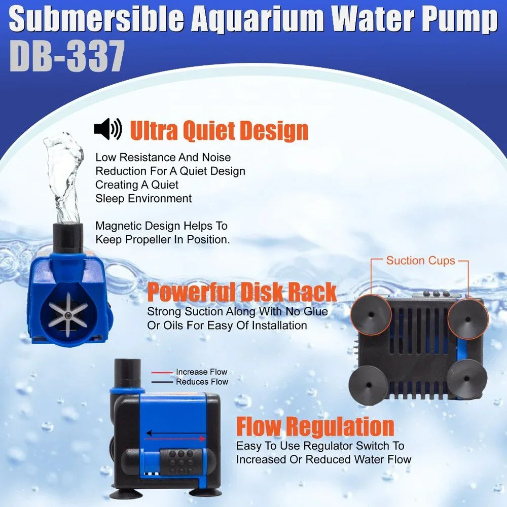 AD 133 GPH Adjustable Submersible Powerhead Water Pump 1pc.